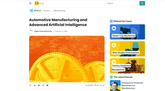 Automotive Manufacturing and Advanced AI